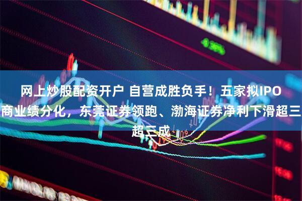 网上炒股配资开户 自营成胜负手！五家拟IPO券商业绩分化，东莞证券领跑、渤海证券净利下滑超三成